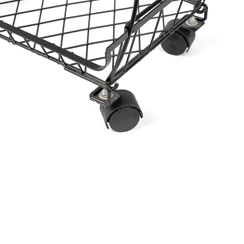 4-х уровневая штабелируемая корзина для фруктов и овощей с вращающимися колесами