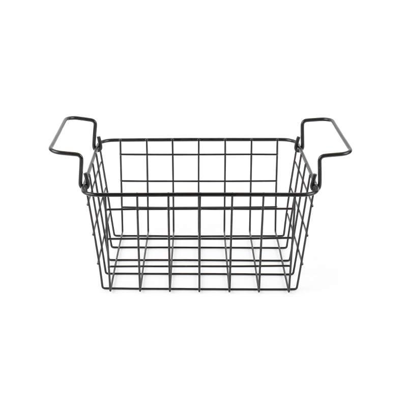 Штабелируемый контейнер для хранения вещей из металлической проволочной сетки, большой прямоугольник