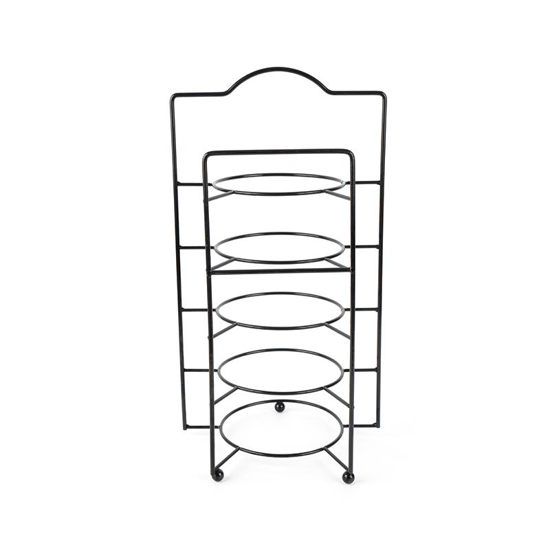 Многоярусная сервировочная подставка с мисками и тарелками
