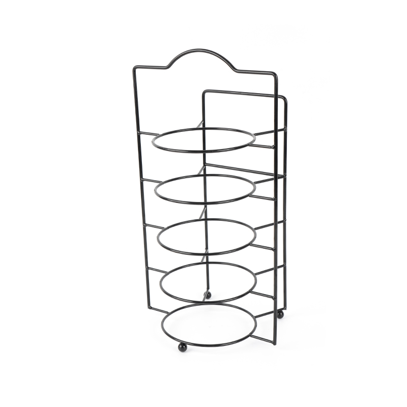 Многоярусная сервировочная подставка с мисками и тарелками