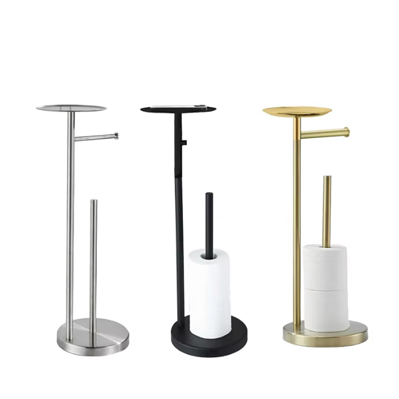 Отдельно стоящий держатель для туалетной бумаги с полкой для хранения